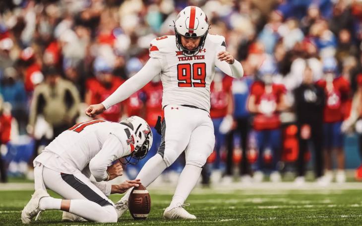 Texas Tech Kicker Gino Garcia named Semi-Finalist for the Lou Groza Award