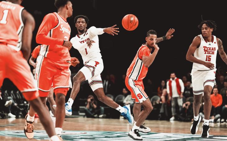 Texas Tech Basketball in action against Syracuse