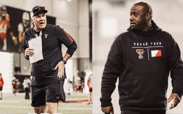Former Texas Tech defensive coordinator Tim DeRuyter and defensive passing game coordinator and secondary coach Marcel Yates