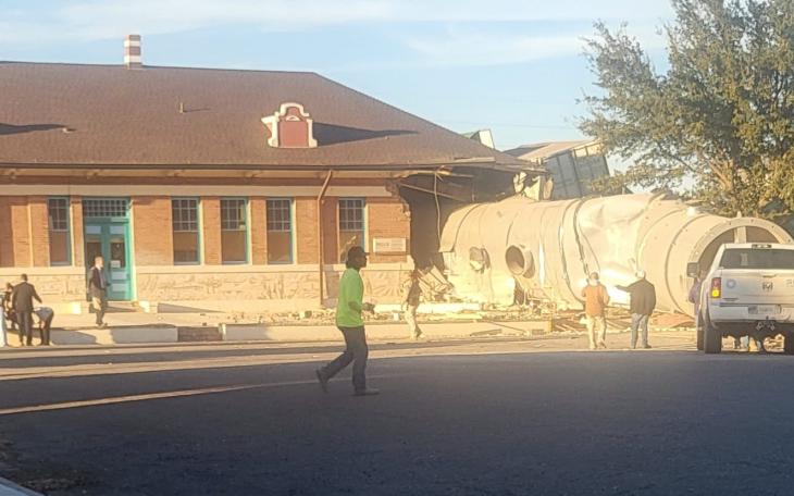 Train derailment in Pecos, Texas on Dec 18, 2024. Photo by Debra Thomas