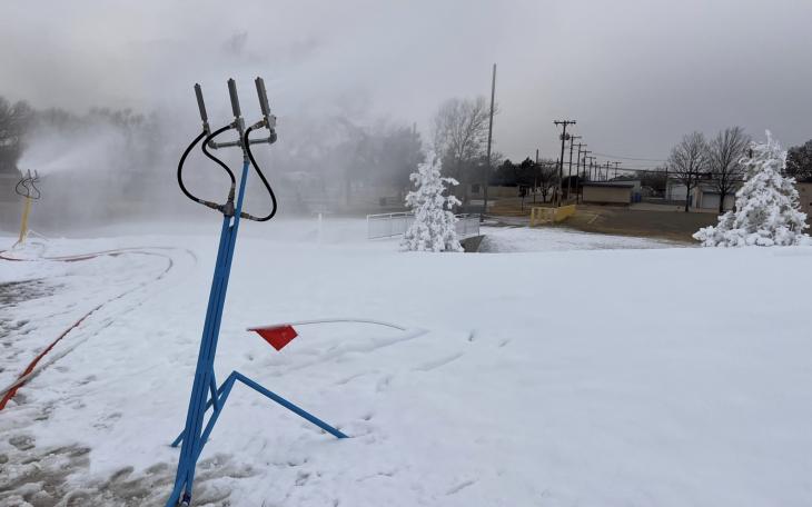 The City of Levelland Parks Department has announced that the Lobo Lake Sled Hill will open Friday, January 10th at 1pm