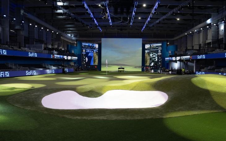 Inside the SoFi Center for the TGL