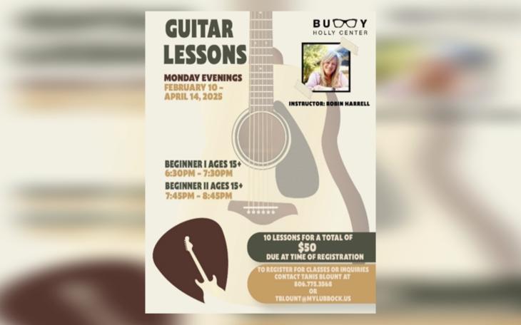 Buddy Holly Center Offering Guitar Lessons in Spring