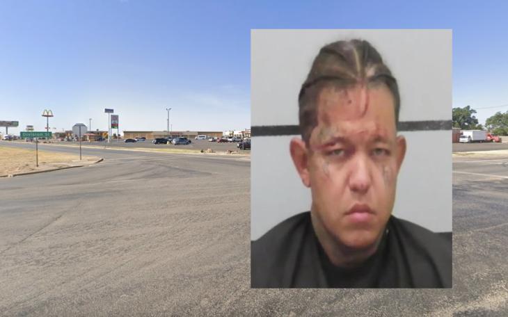 Highway 84 and Division Street where James Lucas Johnson, 28, ran through a stop sign after fleeing a LCSO Deputy