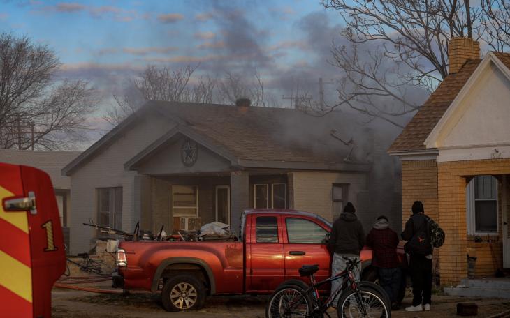 Lubbock Fire Rescue Firefighters Contain Blaze on 26th Street in Lubbock