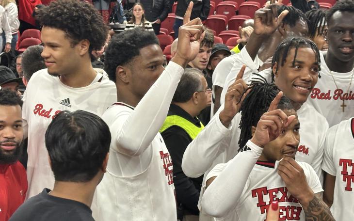 Texas Tech Red Raiders after the home victory vs. TCU on Wednesday, Jan. 29.