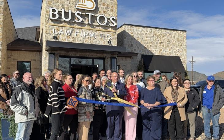 Bustos Law Firm celebrates its grand opening with a ribbon cutting ceremony