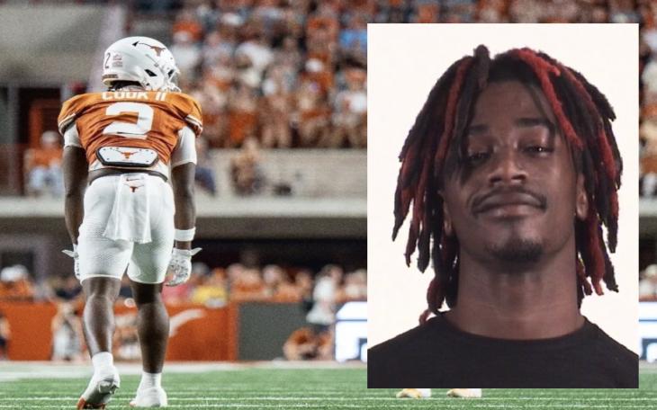 Johntay Cook II, 20, who left the Longhorns program in November, faces charges of interfering with public duties and theft of property valued between $100 and $750.
