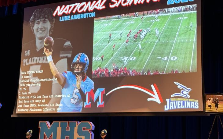 Feb. 5 Marked National Signing Day for Student-Athletes at Monterey High School