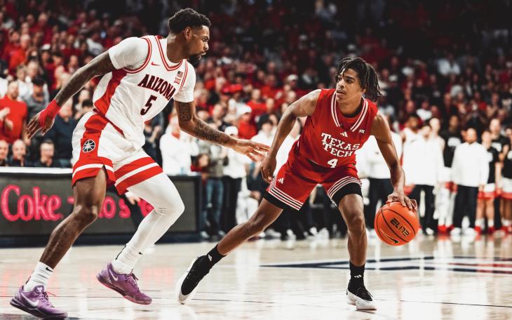 Texas Tech's Christian Anderson in action against Arizona
