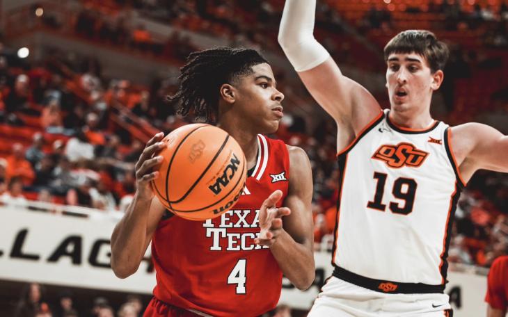 Texas Tech Basketball in action against Oklahoma State 2025
