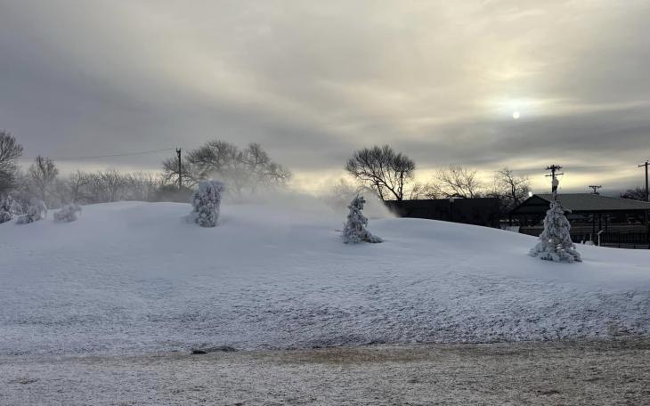 Sled Hill at Lobo Lake Park in Levelland