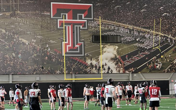 Texas Tech Football during Spring Practice