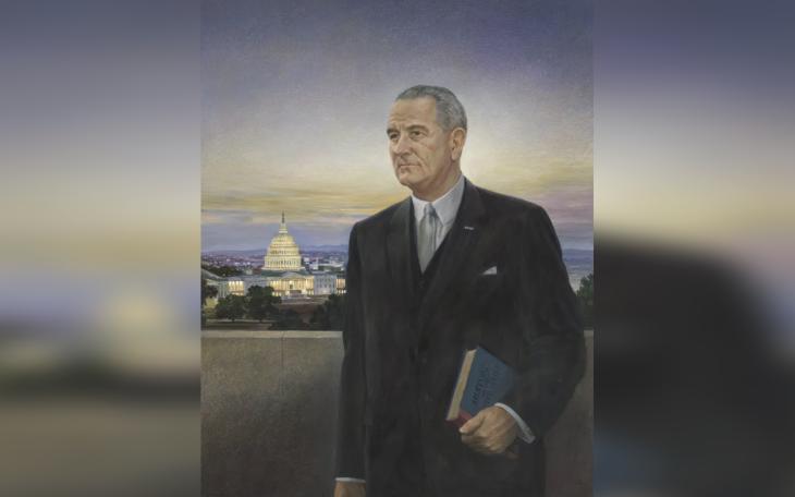 The portrait of President Lyndon B. Johnson, known as &quot;the ugliest thing I ever saw.&quot;