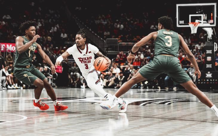 Texas Tech in action against Baylor in the Big 12 Tournament