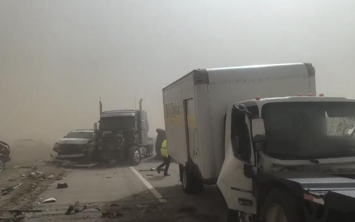 Massive Pileup reported on I-27 near Canyon, TX