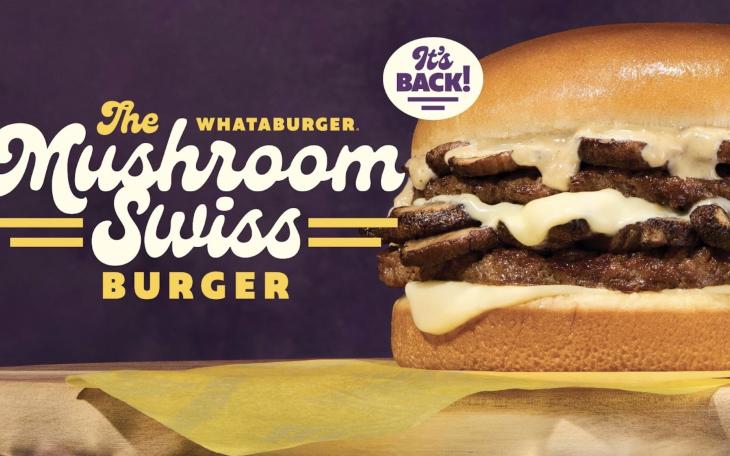 Whataburger's Mushroom Swiss Burger