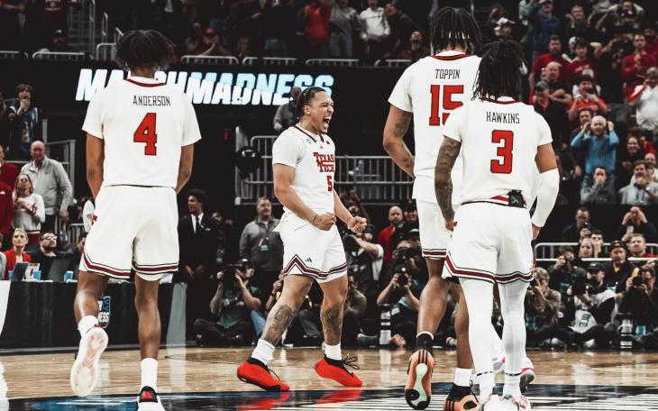 Texas Tech in action against Arkansas