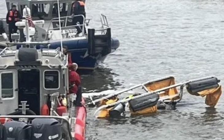 A helicopter crashed into the Hudson River on Thursday, April 10.