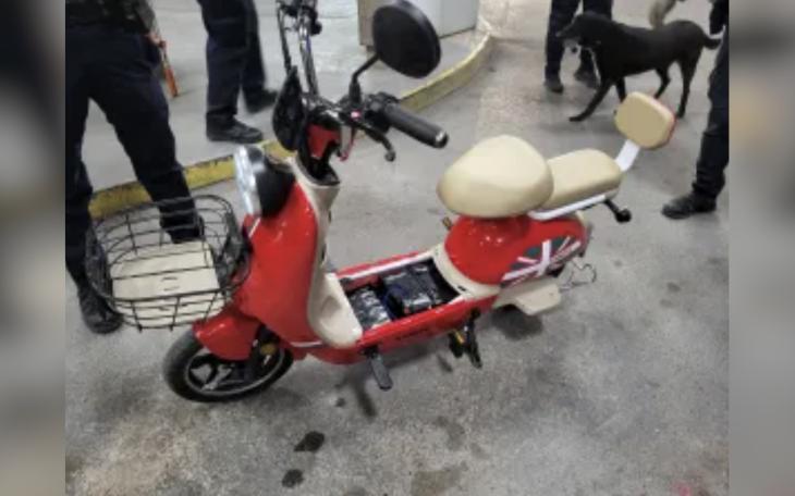 U.S. Customs and Border Protection officers seized over 12 pounds of fentanyl and 0.3 pounds of cocaine at the Paso Del Norte international crossing inside a motorized scooter.