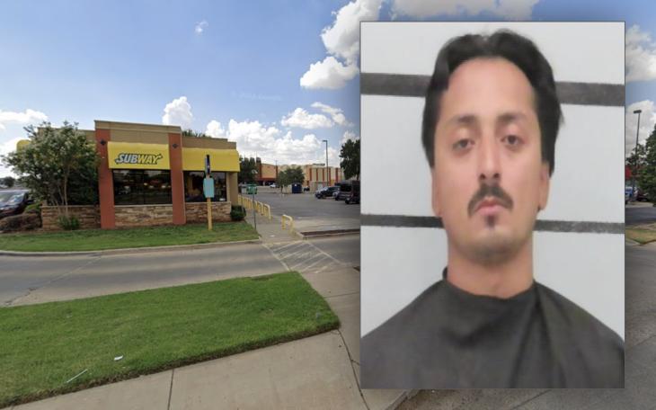 Zayven Constancio, 24, is behind bars after police say he robbed a Subway restaurant at gunpoint on Wednesday.