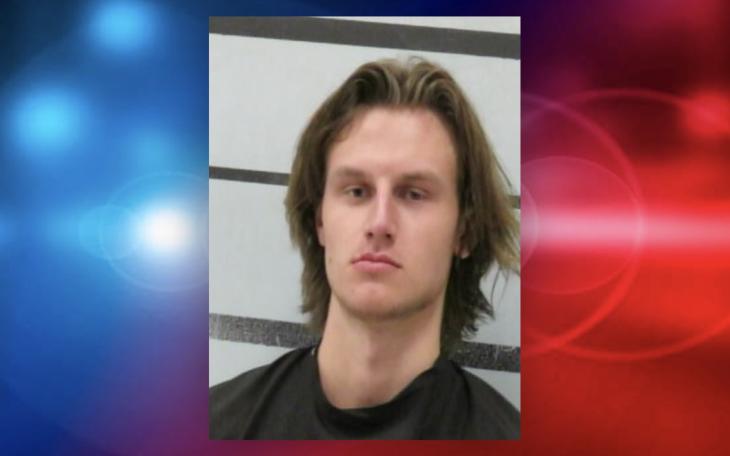True Bruington, 21, was arrested early Wednesday morning after a rollover crash in northeast Lubbock County led deputies to the scene through an automatic emergency alert from a cell phone.