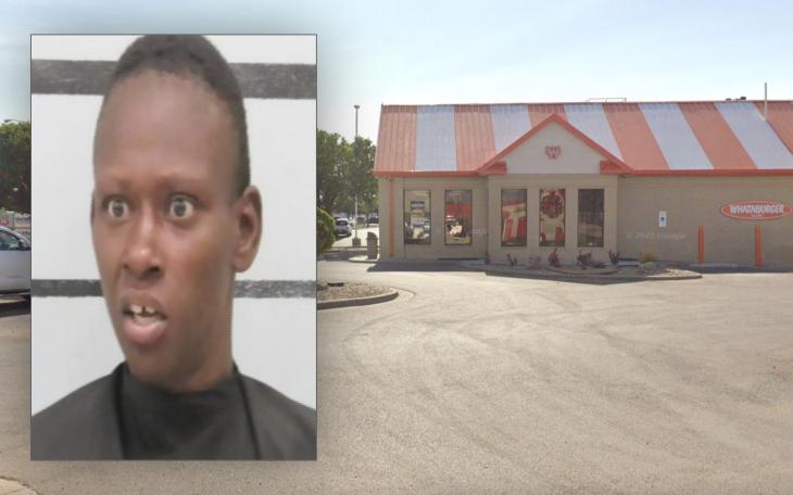 Sheena Lewis, 38, was arrested after causing a scene along a stretch of 50th Street Sunday evening, where police say she exposed her breasts and buttocks to passing vehicles before running through several fast-food restaurants to evade arrest.