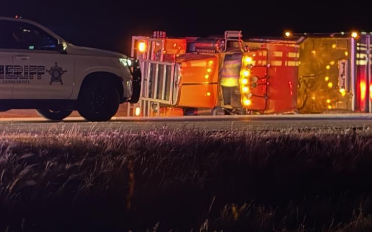 Semi rolls just south of Tahoka