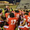 Lubbock Monterey Head Coach Thrash Addresses the Plainsmen After Monterey's Victory Over El Paso Franklin