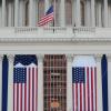 American Flags at the US Capitol