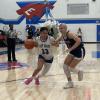 Estacado Lady Mats in action against Lubbock-Cooper Liberty