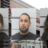 Gilbert Moreno, 37, Jacquie Lynn Valdez, 28, and Leonella Ann Guzman, 37, were arrested for robbery after stealing multiple pairs of shoes, injuring two employees in the process.