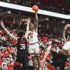 Texas Tech's JT Toppin in action against Utah