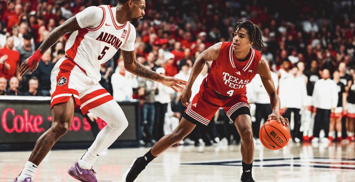 Texas Tech's Christian Anderson in action against Arizona