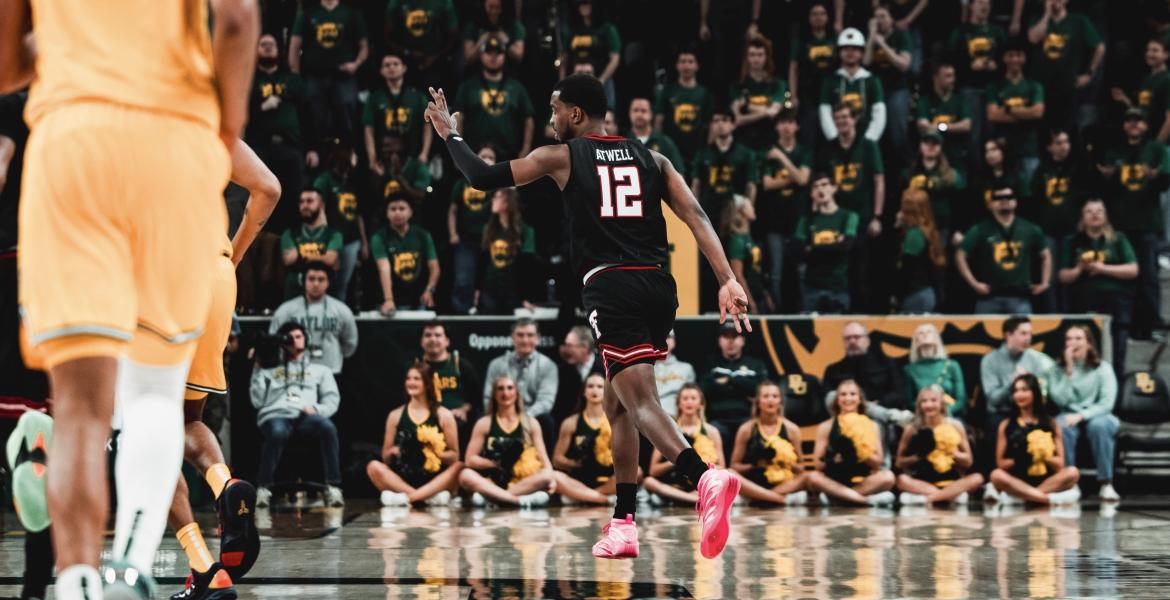 Texas Tech's Donovan Atwell in action against Baylor